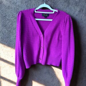 Truth by Republic Textured Cardigan Sweater – Fuchsia Pink